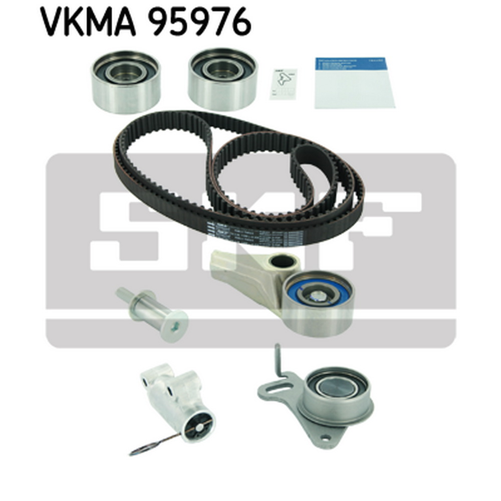 Комплект ремня ГРМ (2ремня+4ролика+натяжитель) SKF VKMA 95976