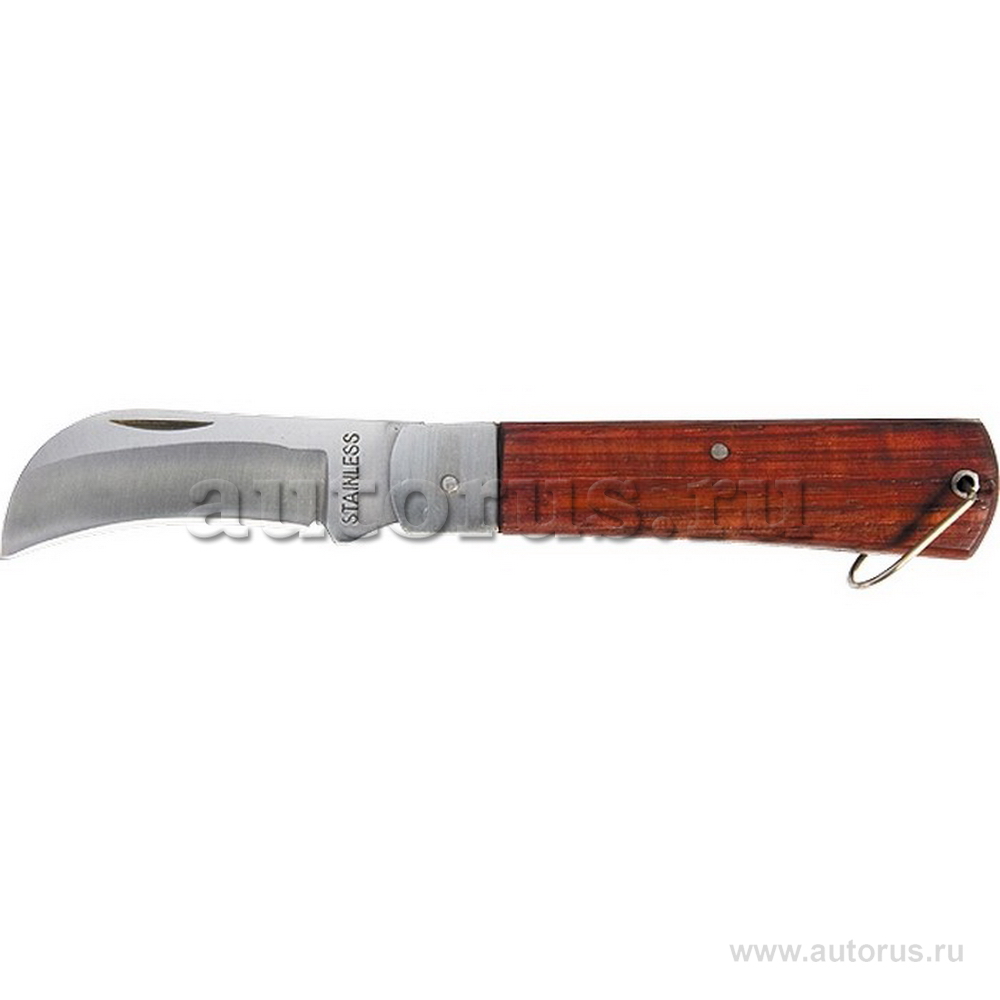Нож складной, 200 мм, загнутое лезвие, деревянная ручка Sparta 78999 SPARTA 78999