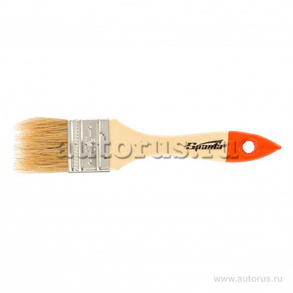 Кисть плоская Slimline 1, 5, 38 мм, натуральная щетина,, деревянная ручка SPARTA 824255