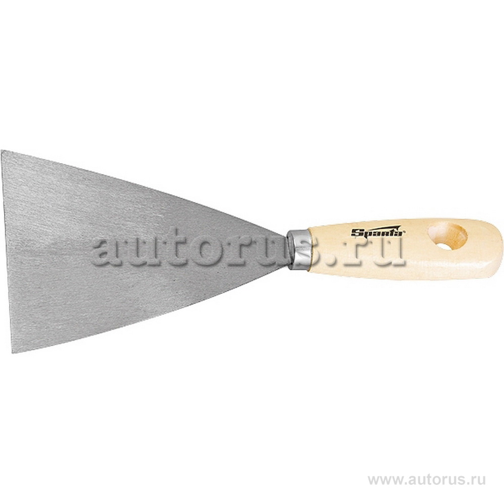 Шпательная лопатка из нержавеющей стали, 60 мм, деревянная ручка SPARTA 852125
