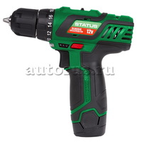Дрель-шуруповерт аккумуляторная STATUS CT12-2Li 12 В. 1.3 А/ч. 2 x Li-Ion