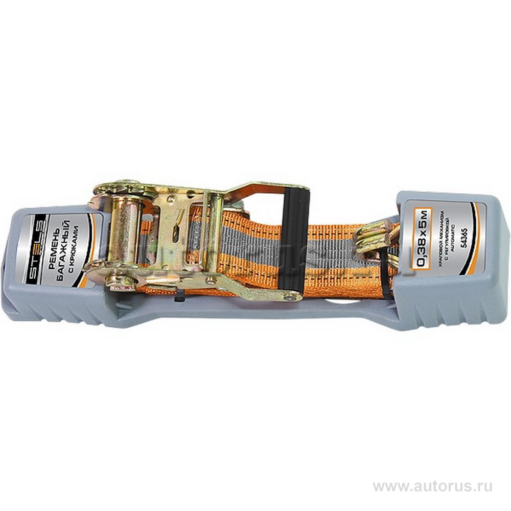 Ремень багажный с крюками, 0,038 х 5 м, храповой механизм Automatic Stels 54365 STELS 54365