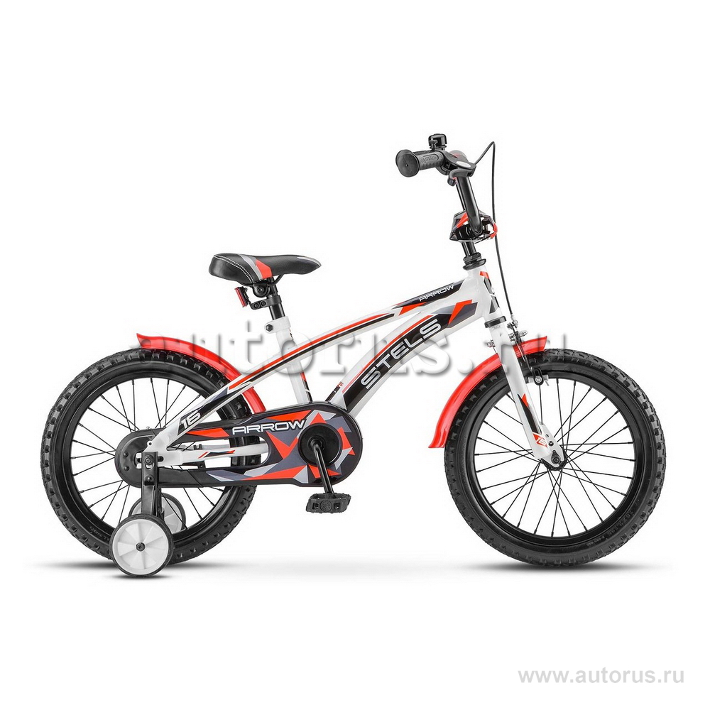 Велосипед 16 детский STELS Arrow (2018) количество скоростей 1 рама сталь 9,5 белый/красный