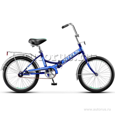 Велосипед 20 складной STELS Pilot 410 (2018) количество скоростей 1 рама сталь 13,5 синий