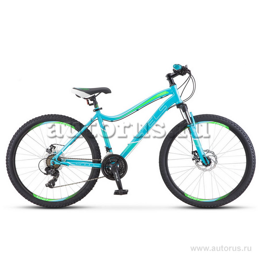 Велосипед 26 горный STELS Miss 5000 MD (2018) количество скоростей 21 рама сталь 15 бирюзовый