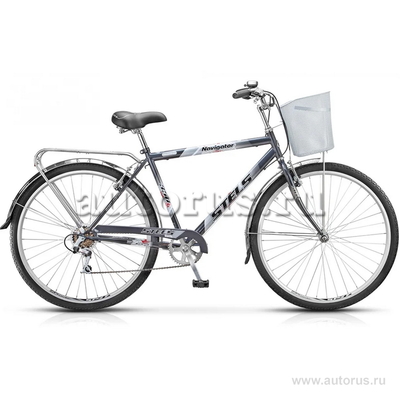 Велосипед 26 дорожный STELS Navigator 250 Gent (2019) количество скоростей 3 рама сталь 19 серый