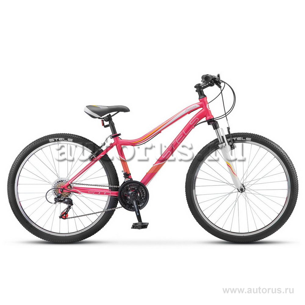 Велосипед 26 горный STELS Miss 5000 V (2018) количество скоростей 21 рама сталь 17 розовый LU074805