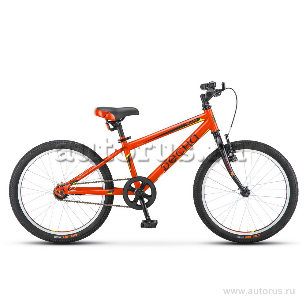 Велосипед 20 подростковый STELS Десна Феникс (2018) количество скоростей 1 рама сталь 11 оранжевый