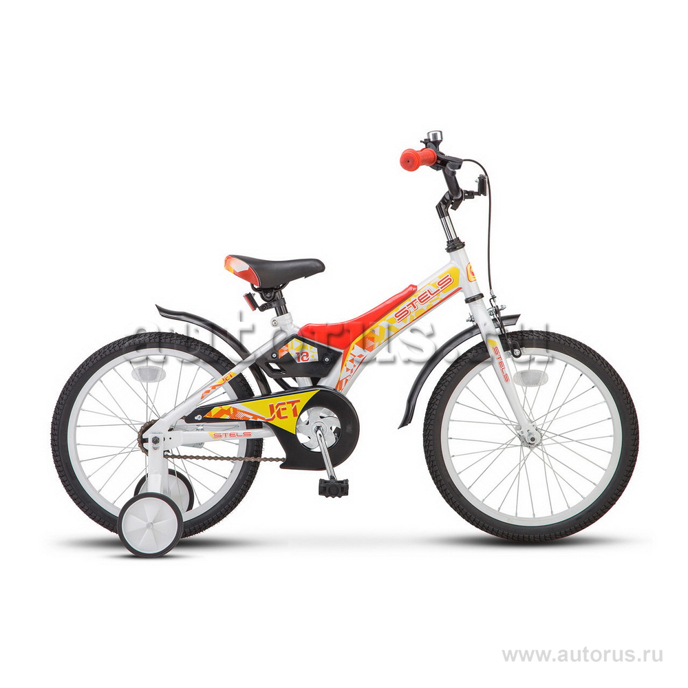 Велосипед 18 детский STELS Jet (2018) количество скоростей 1 рама сталь 10 белый/красный