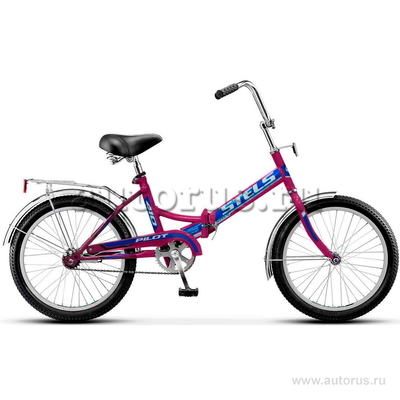 Велосипед 20 складной STELS Pilot 410 (2018) количество скоростей 1 рама сталь 13,5 фиолетовый