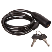 Замок-трос стальной, диам.8х120сm, с ключом STG Х10427