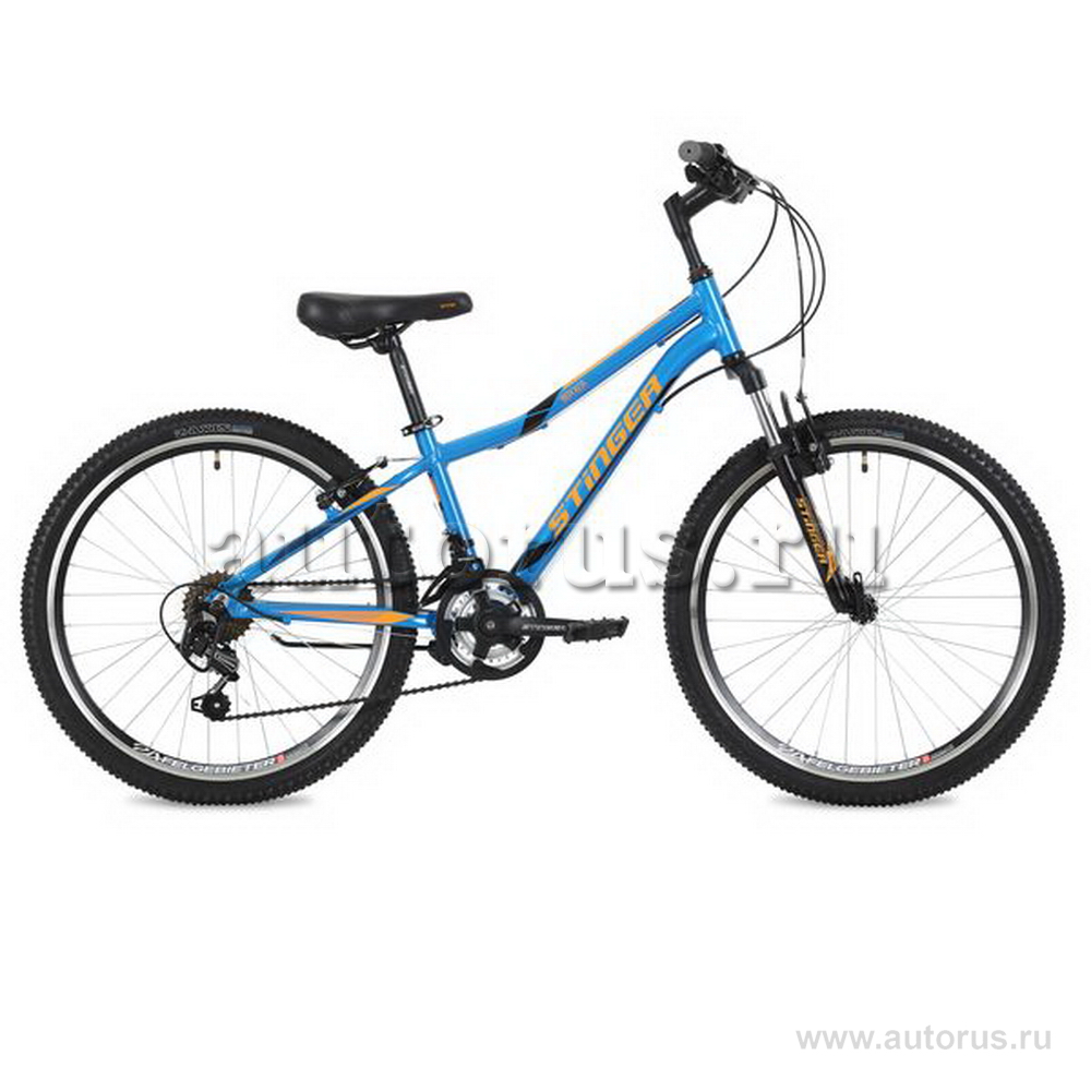 Велосипед 24 подростковый STINGER Boxxer (2018) количество скоростей 12 рама алюминий 14 синий