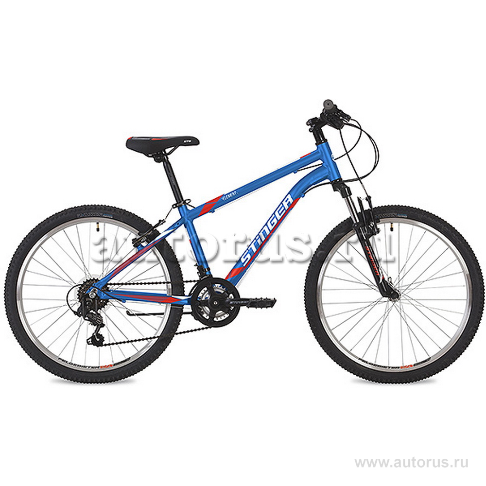 Велосипед 24 подростковый STINGER Element (2019) количество скоростей 18 рама алюминий 12 синий