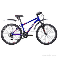 Велосипед 24 подростковый STINGER Element (2020) количество скоростей 21 рама алюминий 14 синий