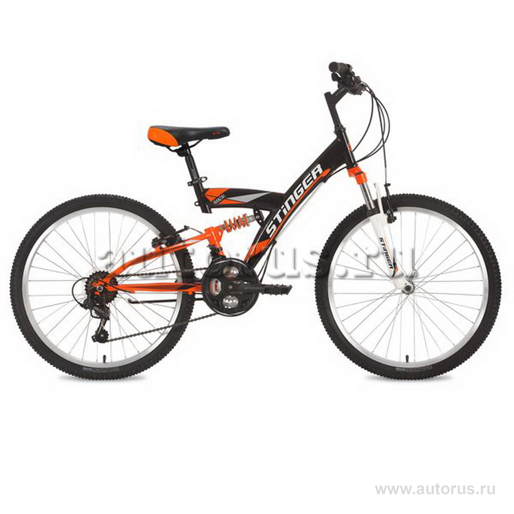 Велосипед 24 подростковый STINGER Banzai (2020) количество скоростей 18 рама алюминий 14 черный