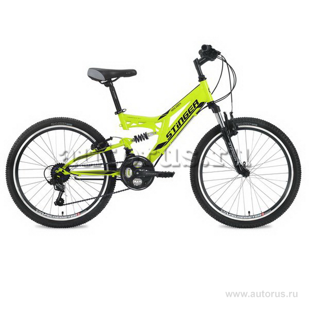 Велосипед 24 подростковый STINGER Highlander (2020) количество скоростей 18 рама алюминий 14 зеленый