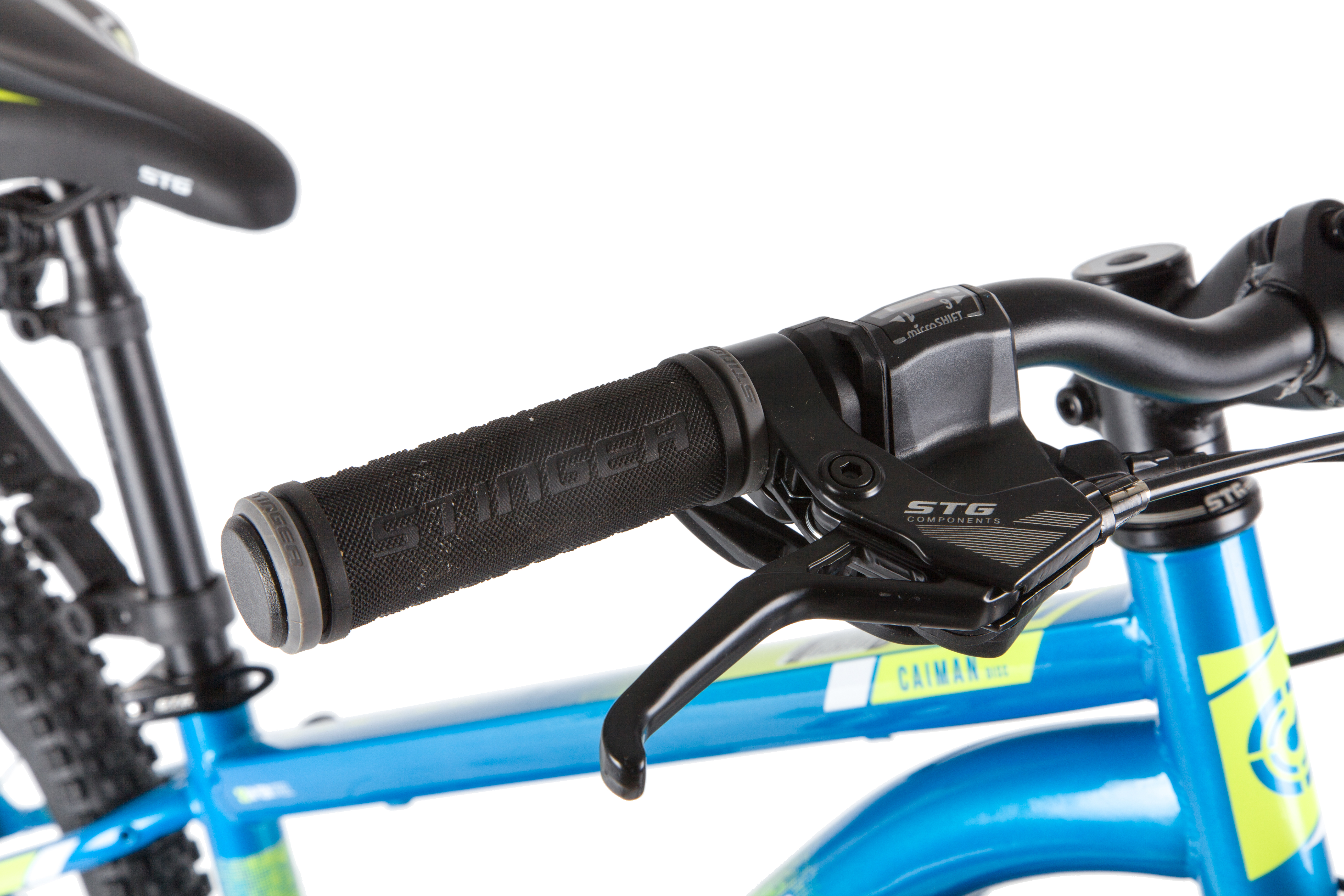 Велосипед 24 подростковый STINGER Caiman D (2020) количество скоростей 18 рама сталь 12 синий