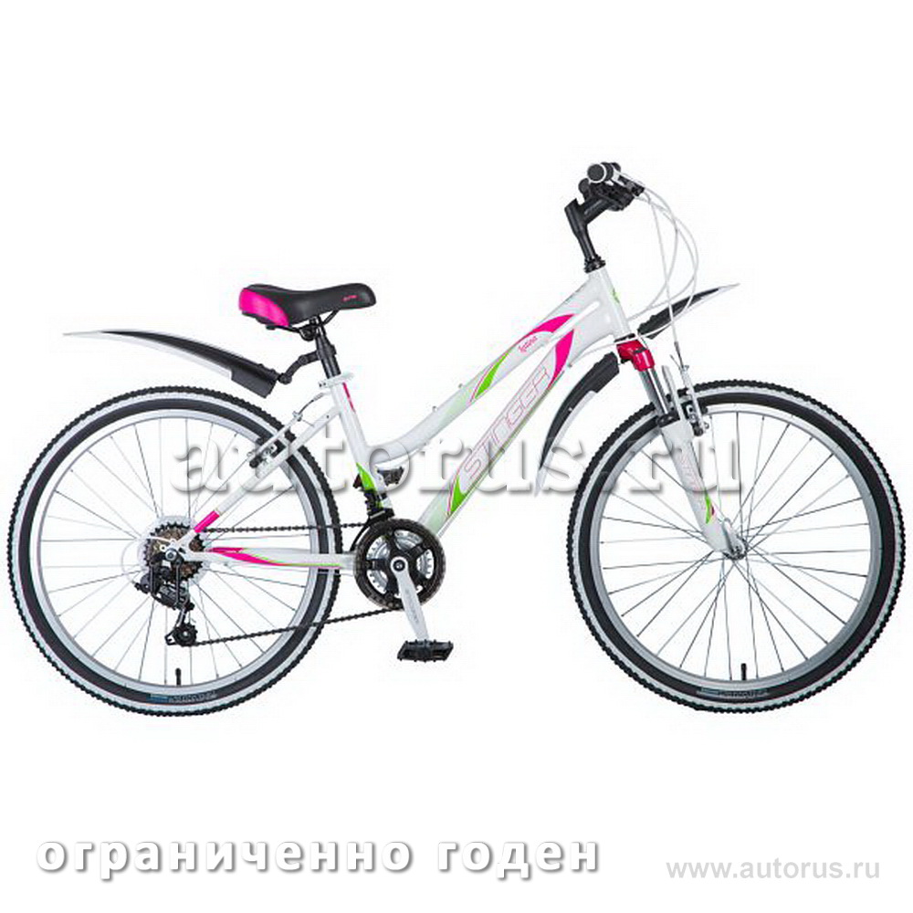 Велосипед Stinger 24" Latina; 14"; белый; TY21/TZ30/TS38, Ограниченно годен