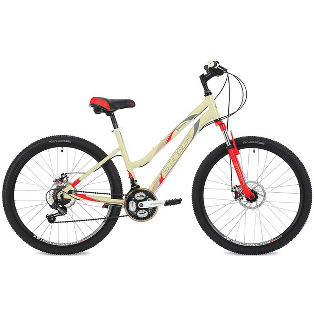 Велосипед 26 горный STINGER Laguna D (2019) количество скоростей 18 рама алюминий 15 бежевый