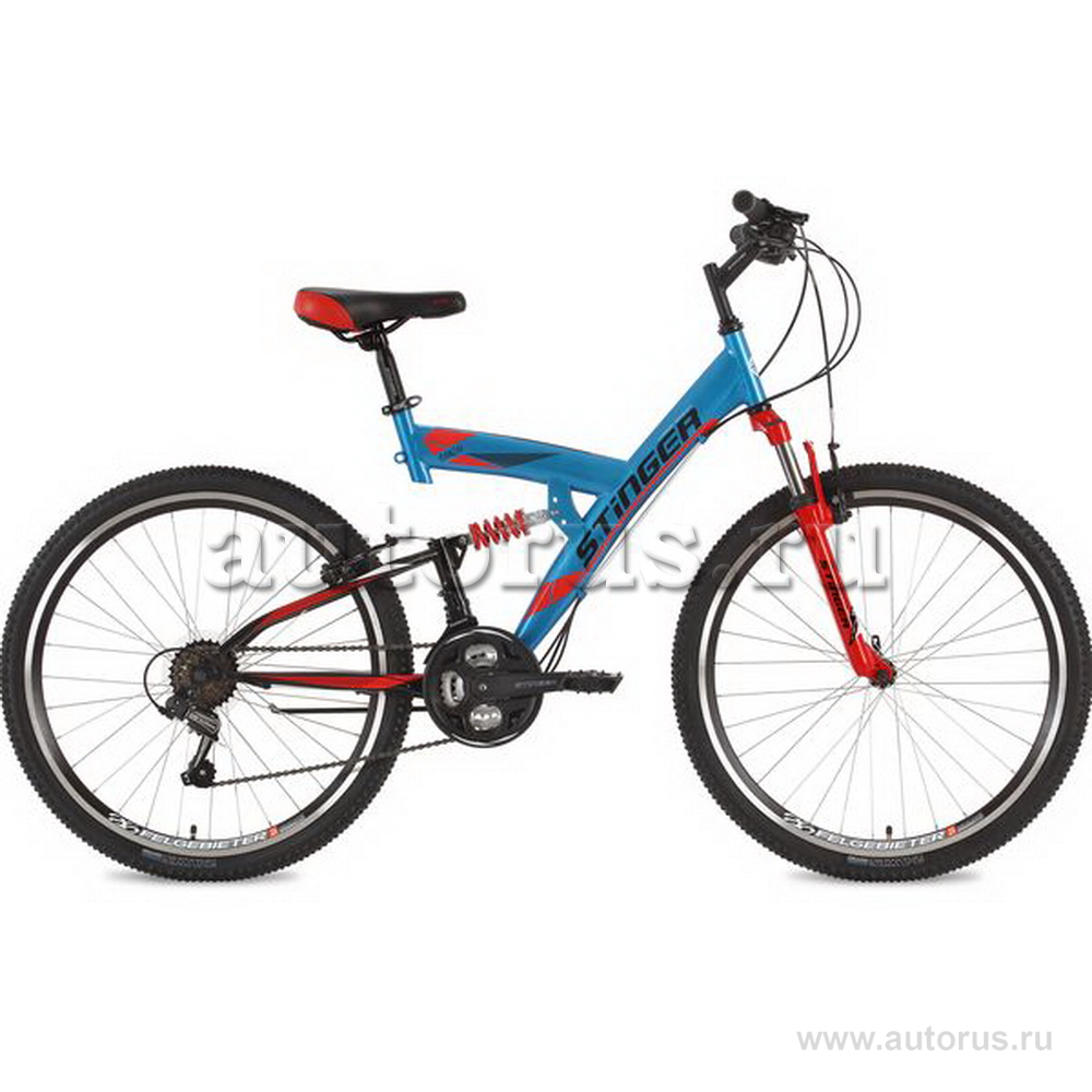 Велосипед 26 горный STINGER Banzai (2020) количество скоростей 21 рама сталь 20 синий