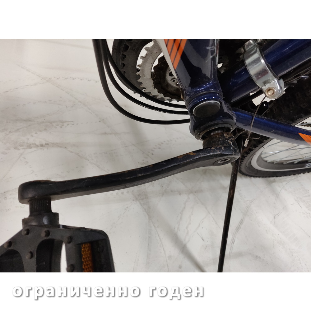 Велосипед 26 горный STINGER Highlander 200V (2017) количество скоростей 21 рама сталь 16 синий Ограниченно годен