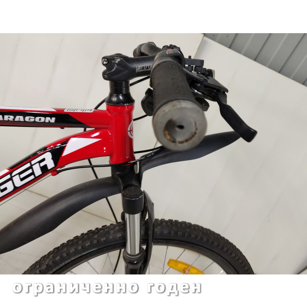 Велосипед 26 горный STINGER Aragon (2017) количество скоростей 21 рама сталь 16 красный Ограниченно годен