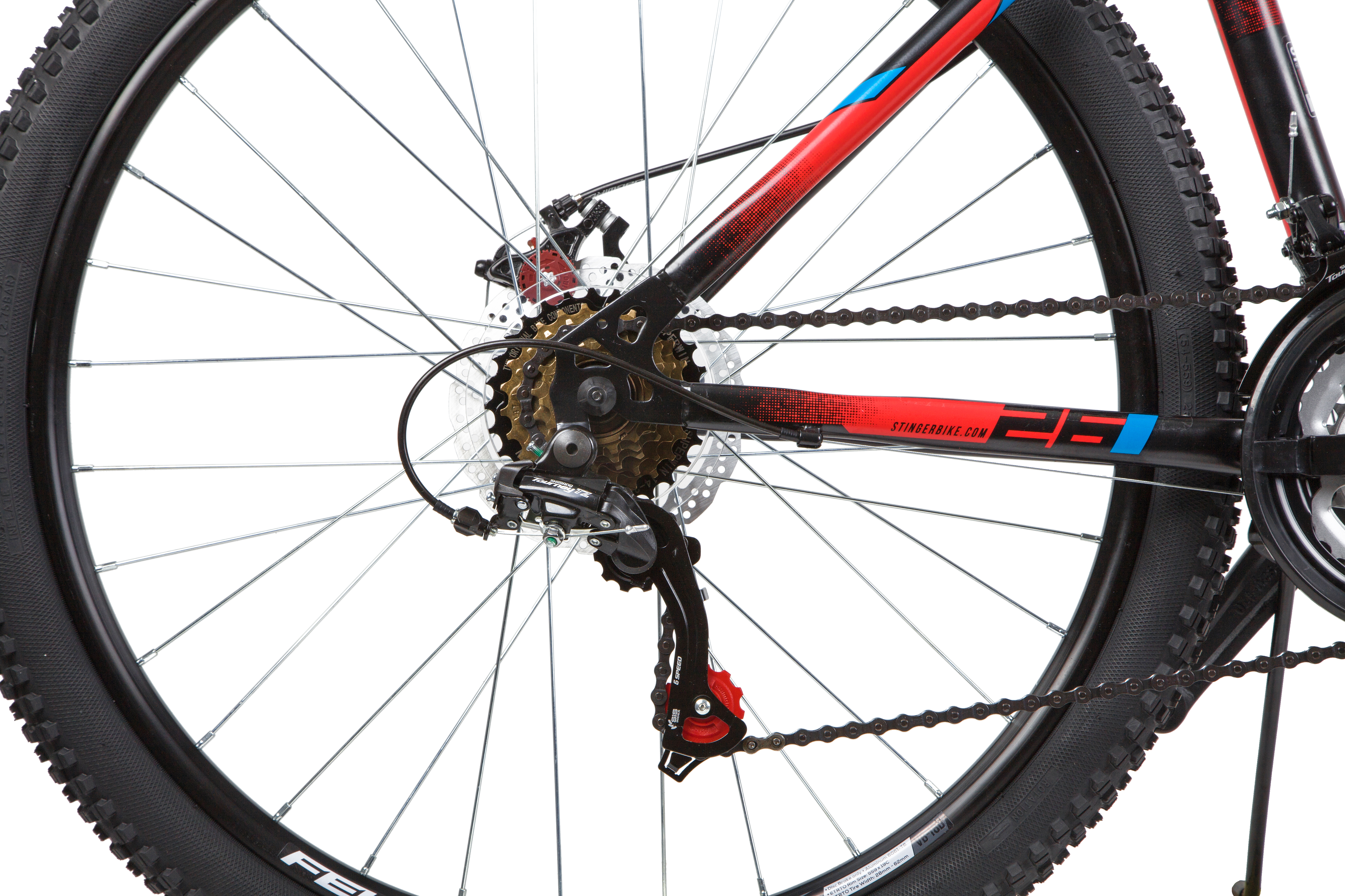 Велосипед 26 горный STINGER Caiman D (2020) количество скоростей 18 рама сталь 16 черный