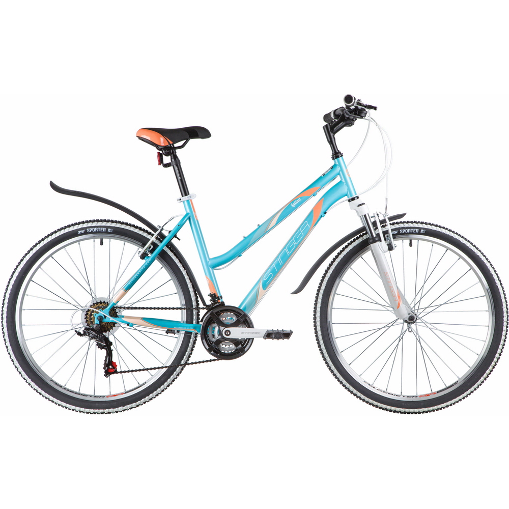 Велосипед 26 горный STINGER Latina (2020) количество скоростей 18 рама сталь 19 синий