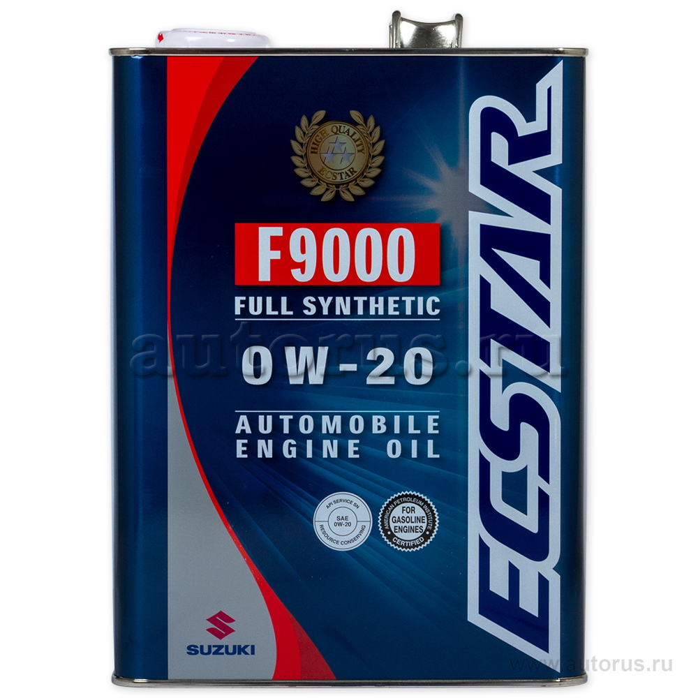 Масло моторное SUZUKI Motor Oil 0W20 синтетическое 4 л 99M00-22R01-004