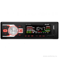 Автомагнитола SWAT MEX-1025UBA 1 din медиа ресивер 4х35 Вт. MP3, USB, SD, 2RCA красная подсветка