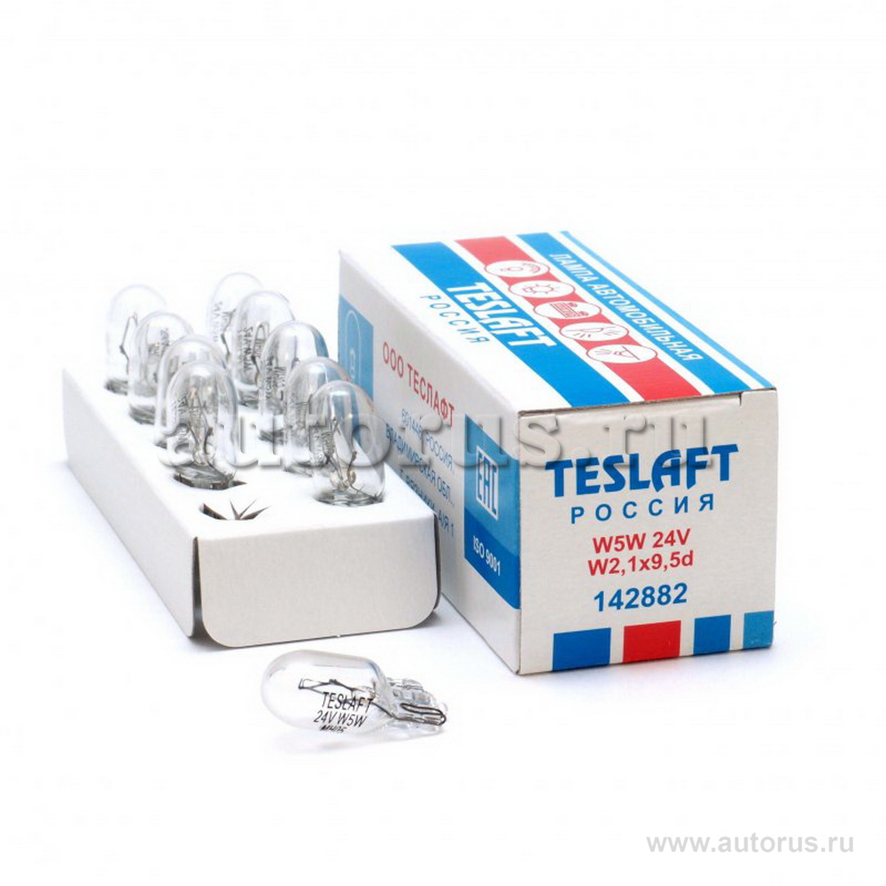 Лампа 24V W5W 5W Teslaft 1 шт. картон 142882