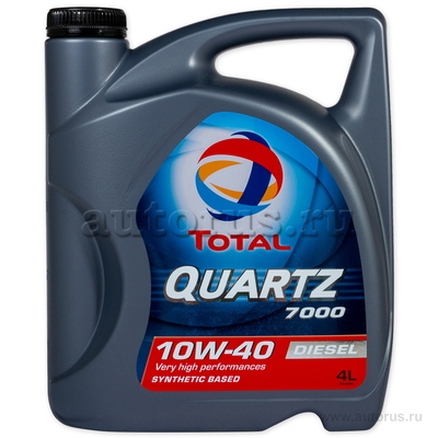Масло моторное Total Quartz Diesel 7000 10W40 синтетическое 4 л 10740501