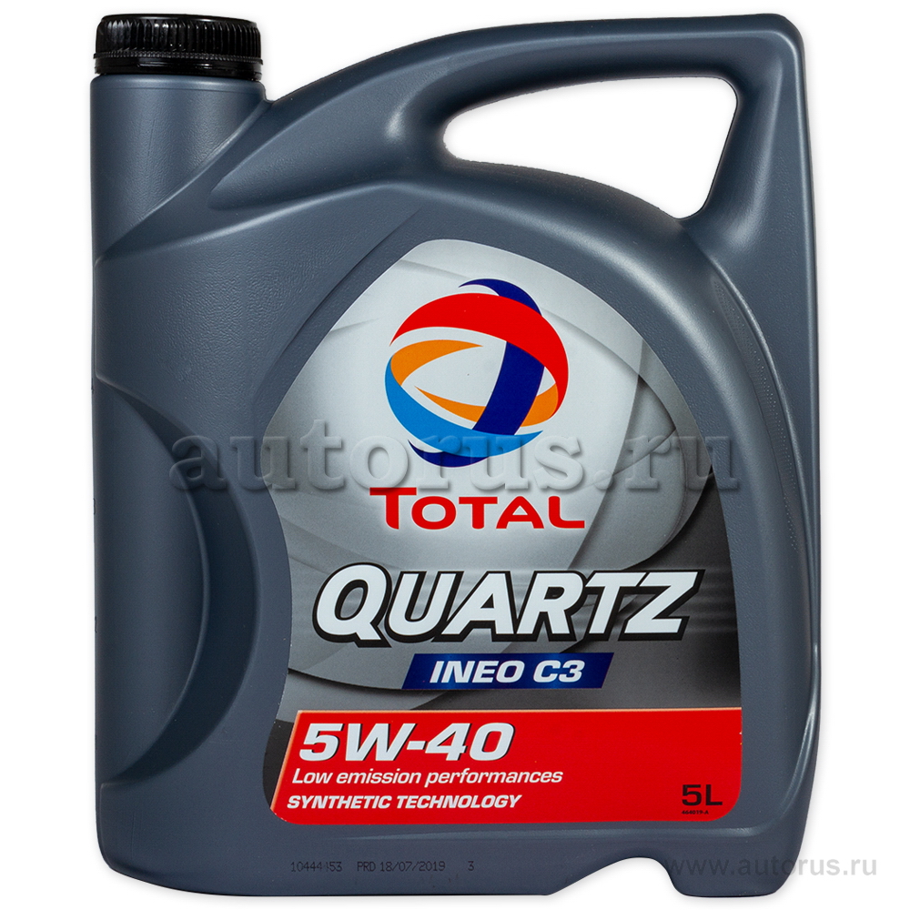 Масло моторное Total Quartz Ineo C3 5W40 синтетическое 5 л 213103