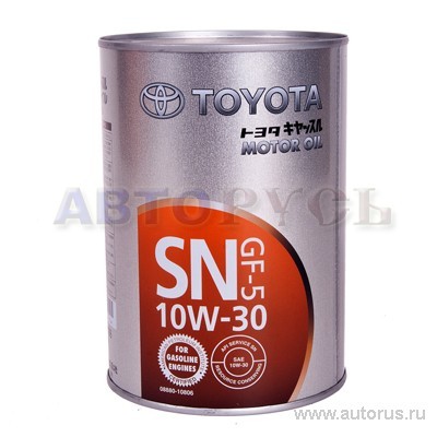 Масло моторное Toyota Motor Oil SN/GF-5 10W30 минеральное 1 л 08880-10806