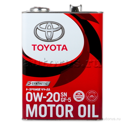 Масло моторное Toyota Motor Oil SN/GF-5 0W20 4 л 08880-12205