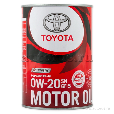 Масло моторное Toyota Motor Oil SN/GF-5 0W20 1 л 08880-12206