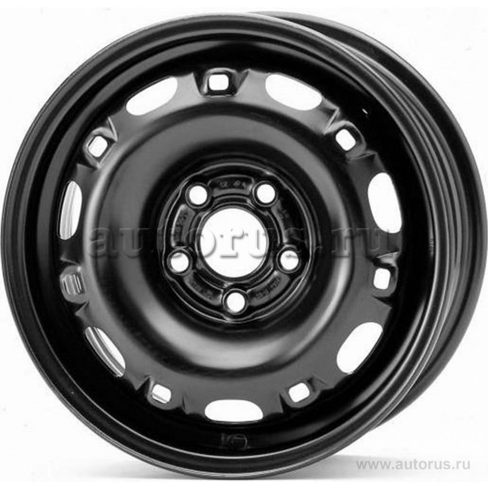 Диск штампованный R14 5.5J 4x100/56.6 ET49 TREBL Black 53A49A