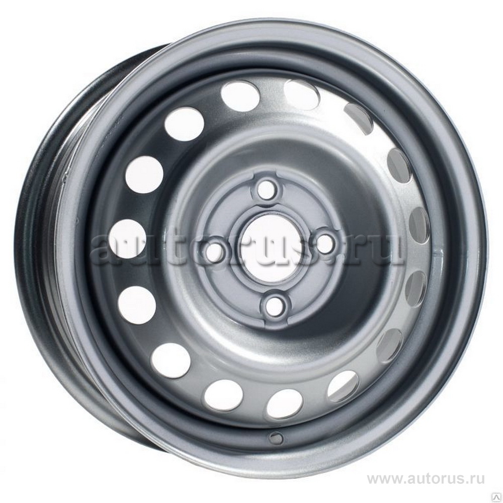 Диск штампованный R15 6J 4x100/56.6 ET45 TREBL Silver 9112662