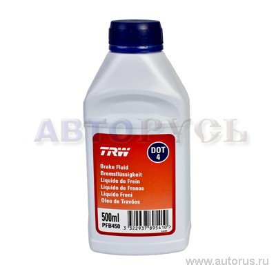 Жидкость тормозная TRW Universal DOT4 0,5 л PFB450