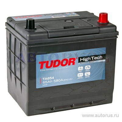 Аккумулятор TUDOR High-Tech 65 А/ч обратная R+ EN 580A 230x173x222 TA654 TA654