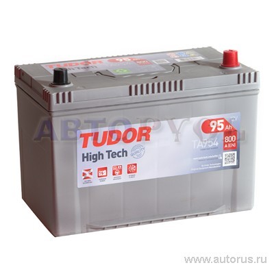 Аккумулятор TUDOR High-Tech 95 А/ч обратная R+ EN 800A 306x173x222 TA954 TA954