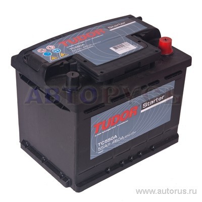 Аккумулятор TUDOR Starter 55 А/ч обратная R+ EN 460A 242x175x190 TC550 A TC550A