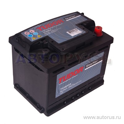Аккумулятор TUDOR Starter 60 А/ч обратная R+ EN 500A 242x175x190 TC600A TC600A