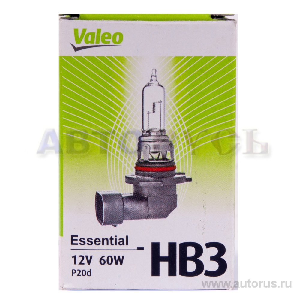 Лампа 12V HB3 60W VALEO 1шт 32013 HB3 12 V 60W VALEO 32013