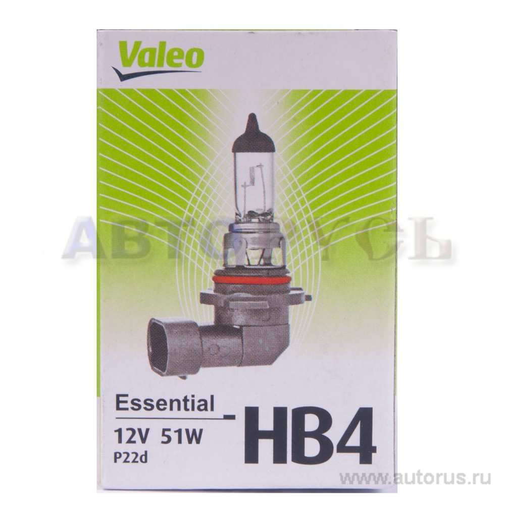 Лампа 12V HB4 51W VALEO Standart 1 шт. картон 032 015