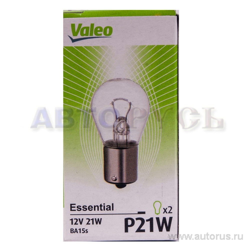 Лампа 12V P21W 21W VALEO 2 шт. картон 032 101