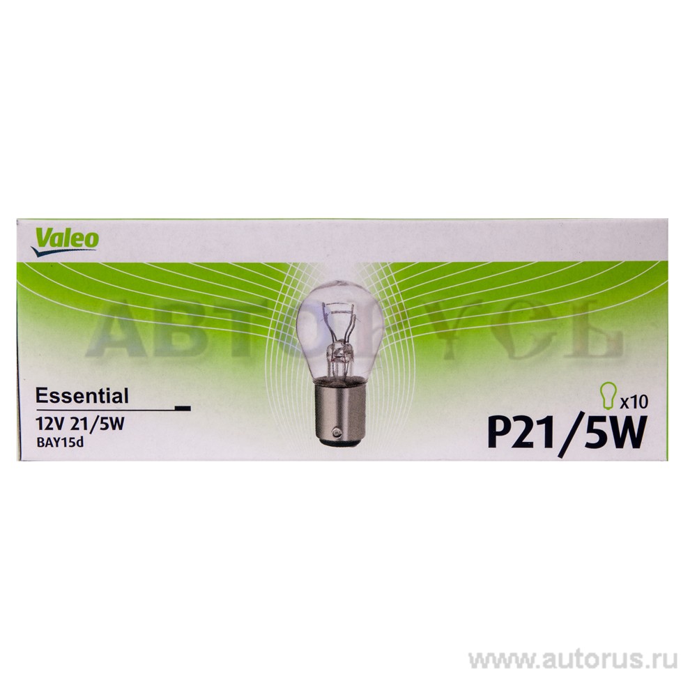 Лампа 12V P21/5W 21/5W VALEO 1 шт. картон 032 207