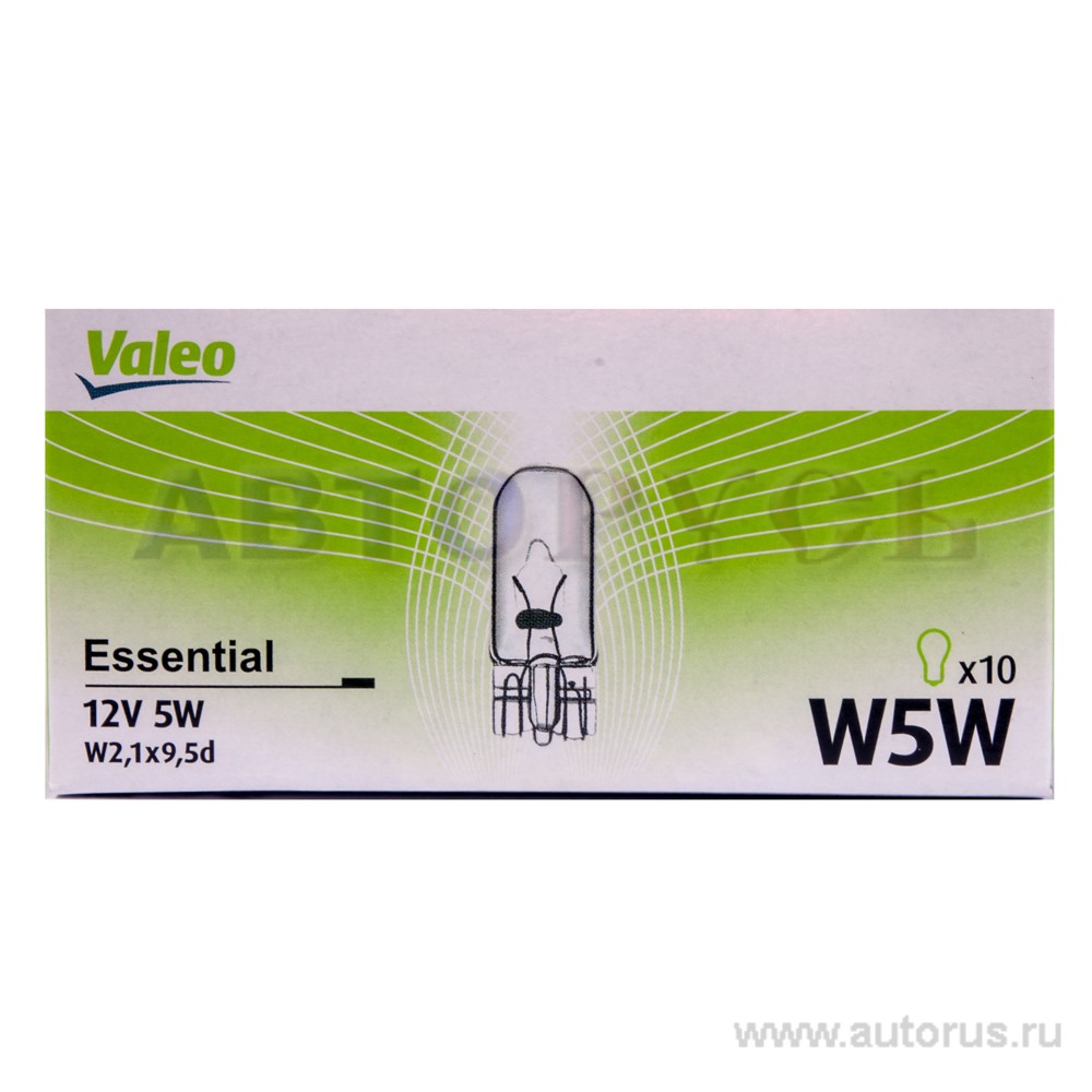 Лампа 12V W5W 5W VALEO 1 шт. картон 032 211