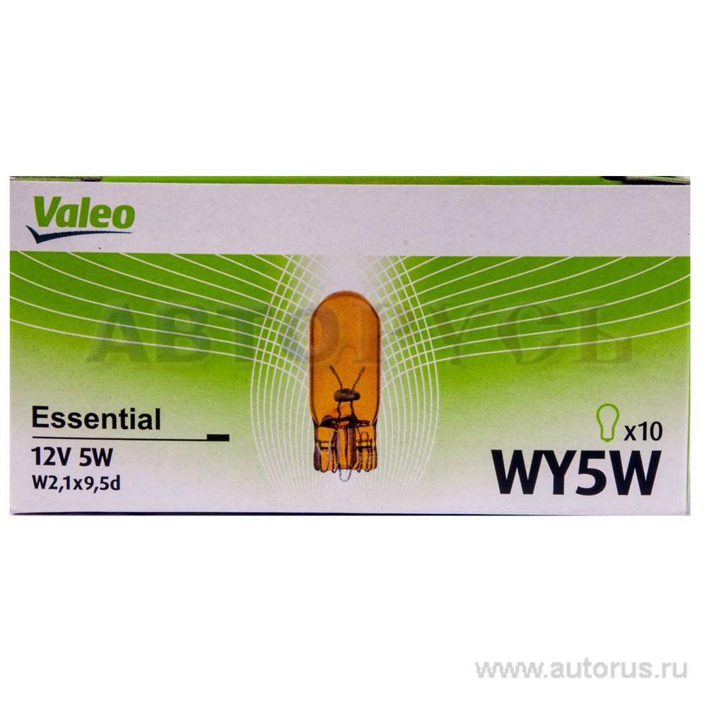 Лампа 12V WY5W 5W VALEO 1 шт. картон 032213