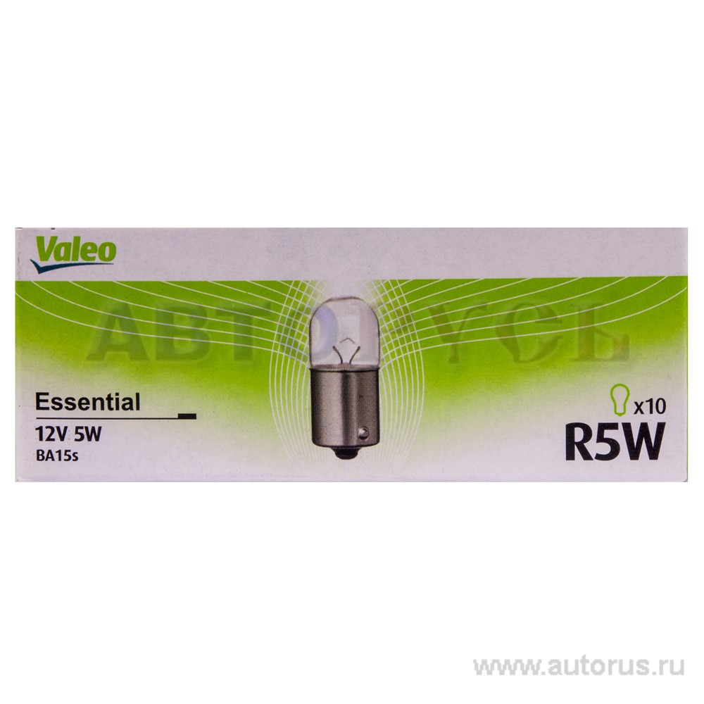 Лампа 12V R5W 5W VALEO 1 шт. картон 032 219